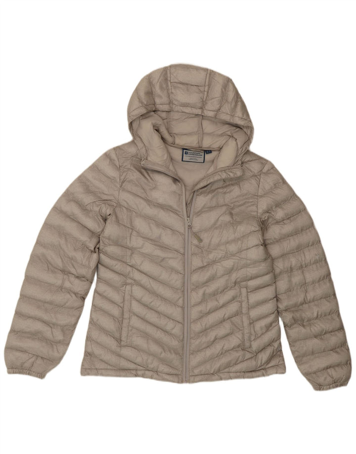 Giacca imbottita con cappuccio da donna Mountain Warehouse UK 12 Poliestere beige medio