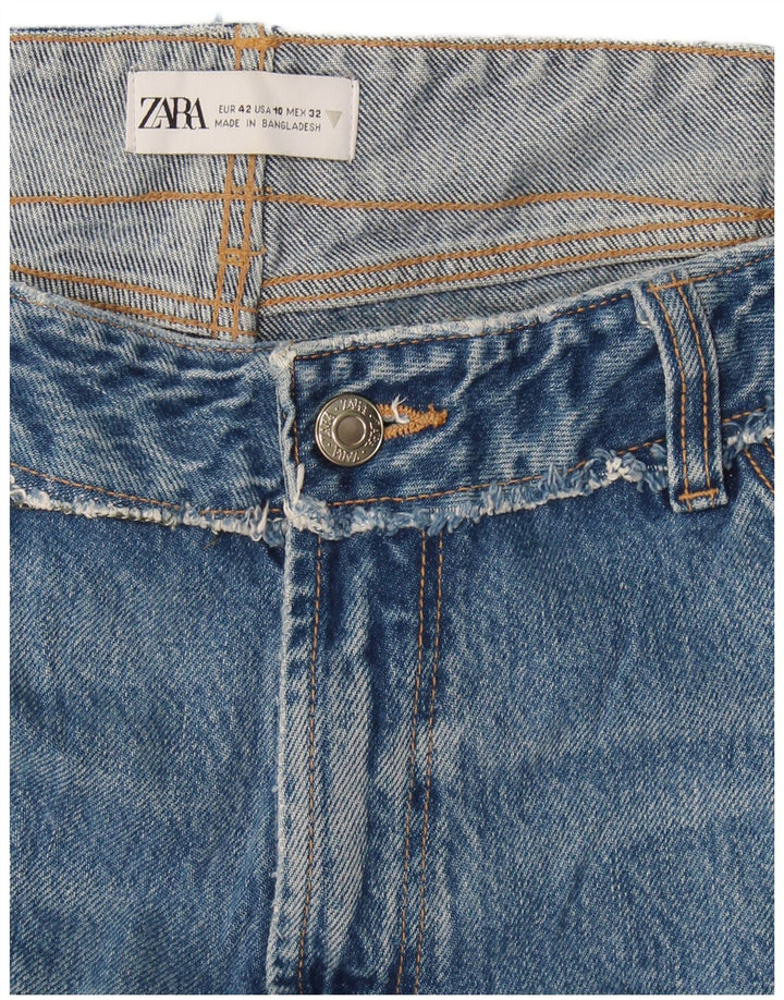 Jeans dritti da donna Zara EU 42 Large W32 L27 Blu