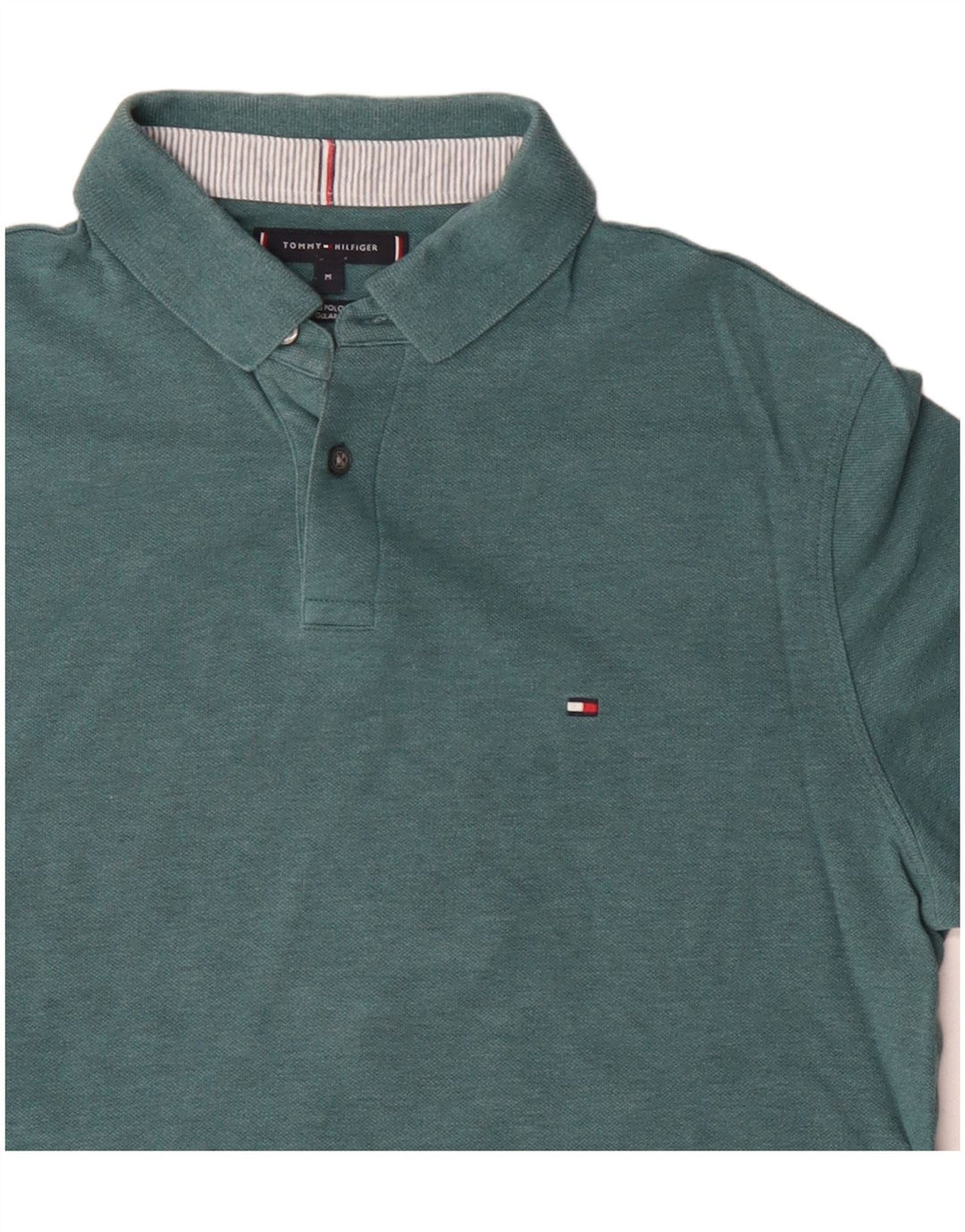 Polo da uomo Tommy Hilfiger in cotone blu medio
