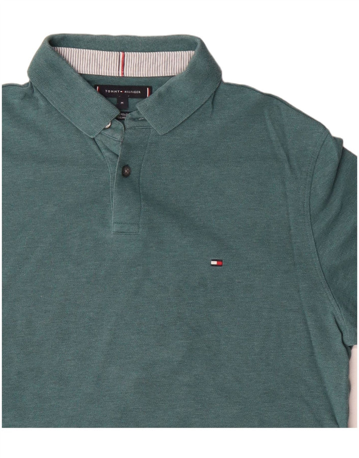 Polo da uomo Tommy Hilfiger in cotone blu medio