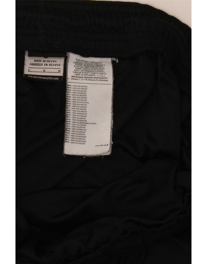 Pantaloncini sportivi Nike Dri Fit da uomo, grandi, in poliestere nero