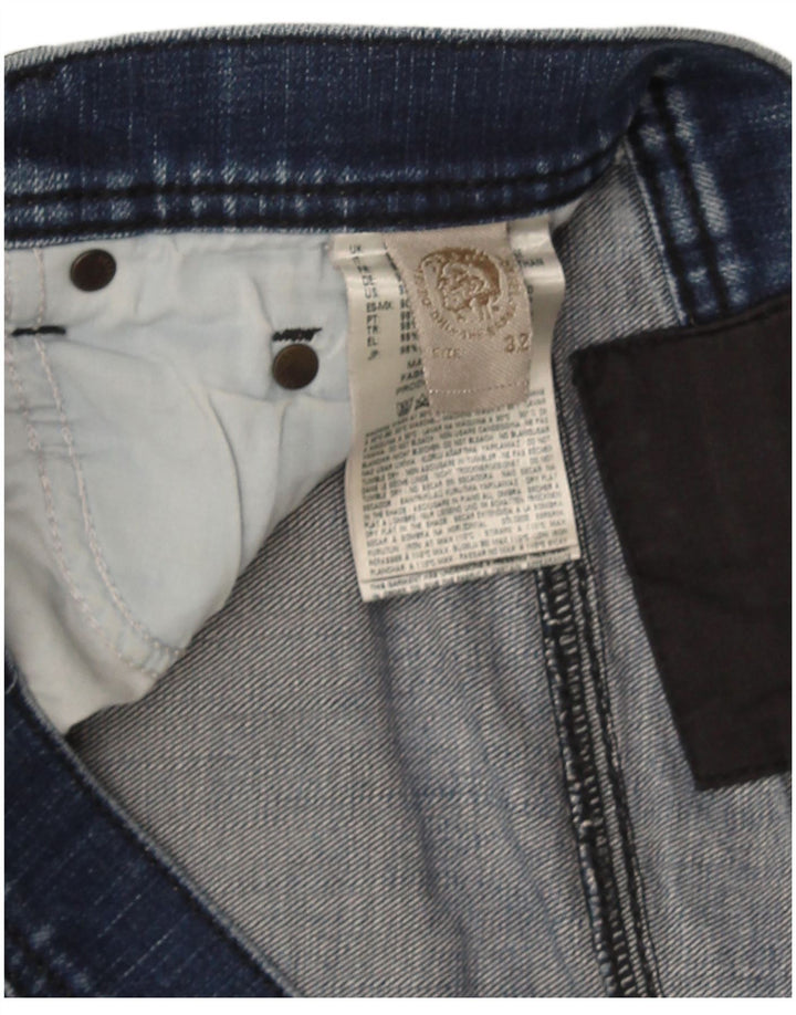 Jeans slim da uomo Diesel W32 L28 cotone blu navy