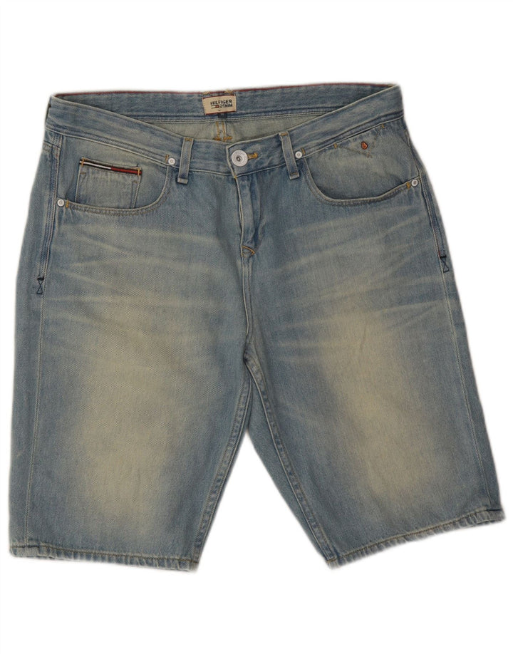 TOMMY HILFIGER Pantaloncini di jeans da uomo W30 Cotone blu medio
