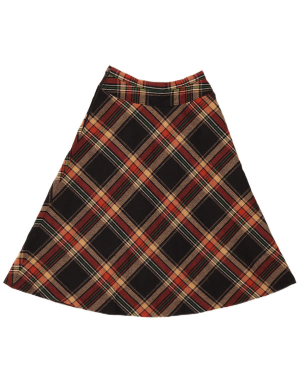 Gonna a trapezio da donna GERARD PASQUIER W24 XS poliestere a quadri nero