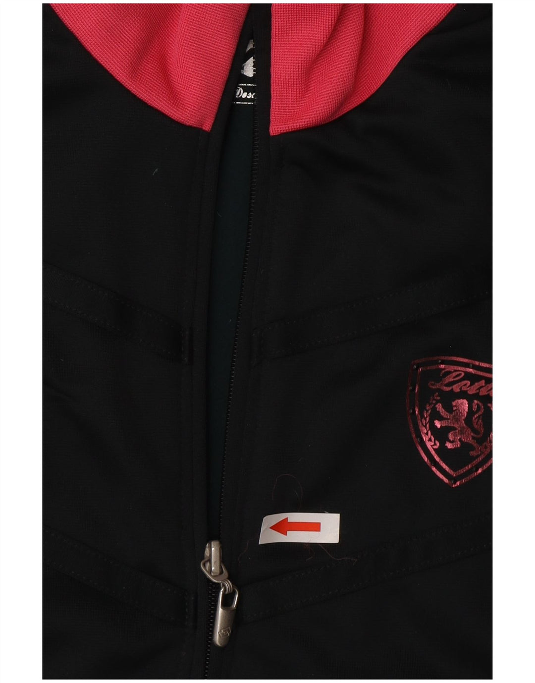 Giacca da tuta da donna Lotto UK 14 Large Poliestere color block nero