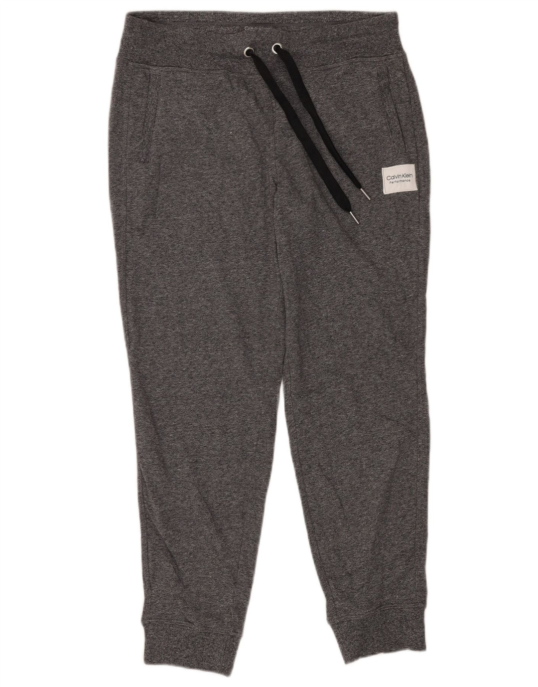 CALVIN KLEIN Pantaloni da tuta da donna Joggers UK 14 Cotone grigio medio