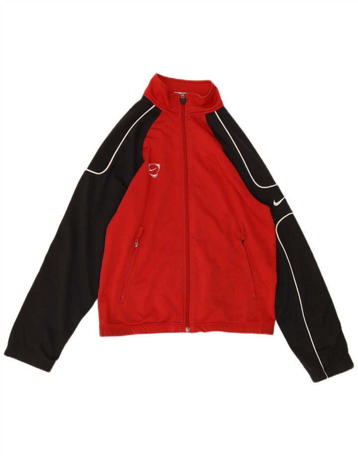 Giacca da tuta da uomo Nike UK 35/37 Small Rosso Colourblock Poliestere