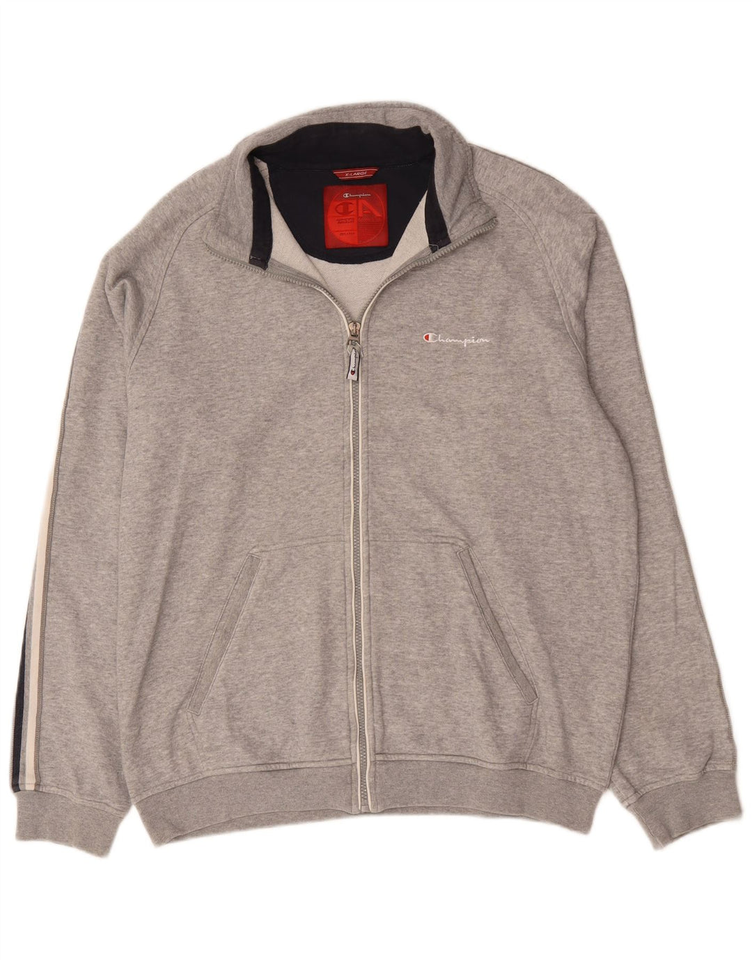 Giacca da tuta da uomo Champion XL in cotone grigio