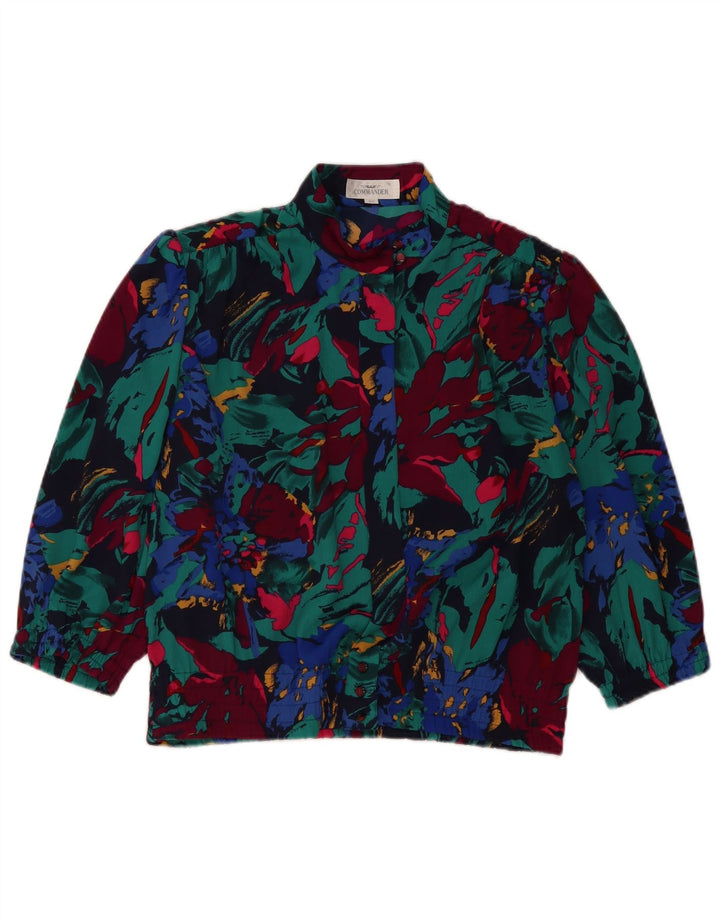 COMMANDER Camicia corta da donna Camicetta EU 42 Grande floreale multicolore