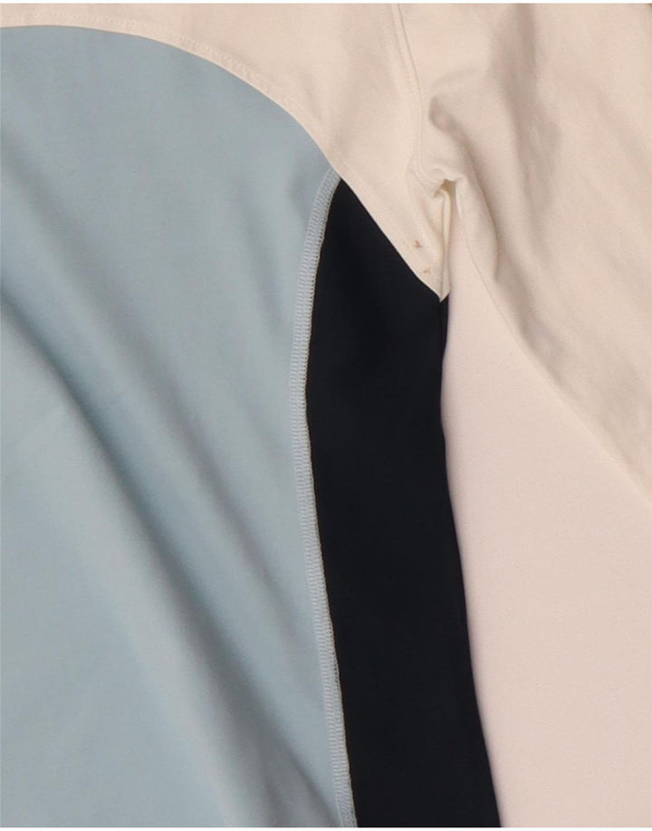 Top corto grafico da donna Fila manica lunga IT 40/42 Small White Colourblock