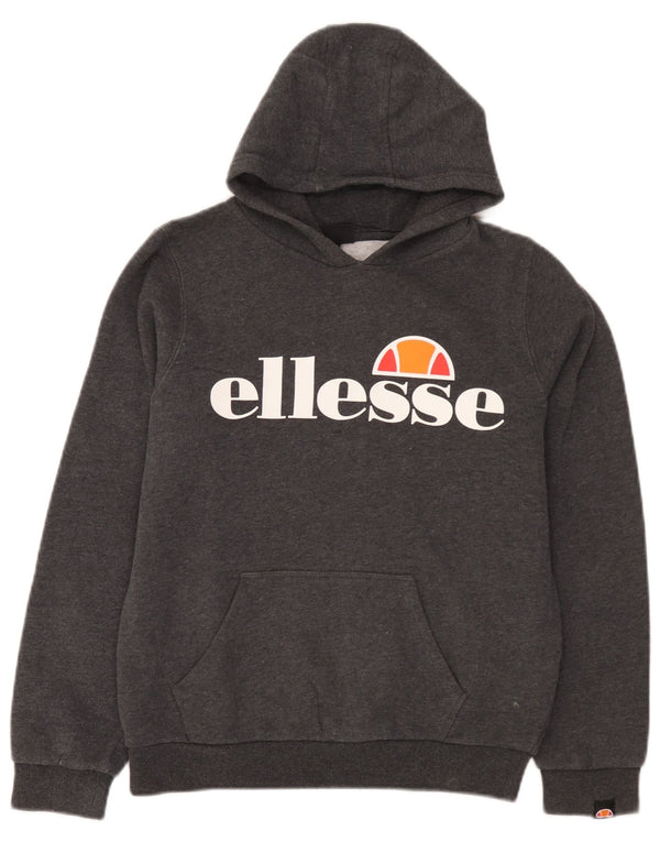 Felpa con cappuccio grafica da bambino Ellesse 12-13 anni in cotone grigio