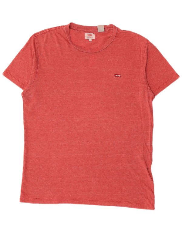 T-shirt da uomo Levi's Top in cotone mélange rosso medio