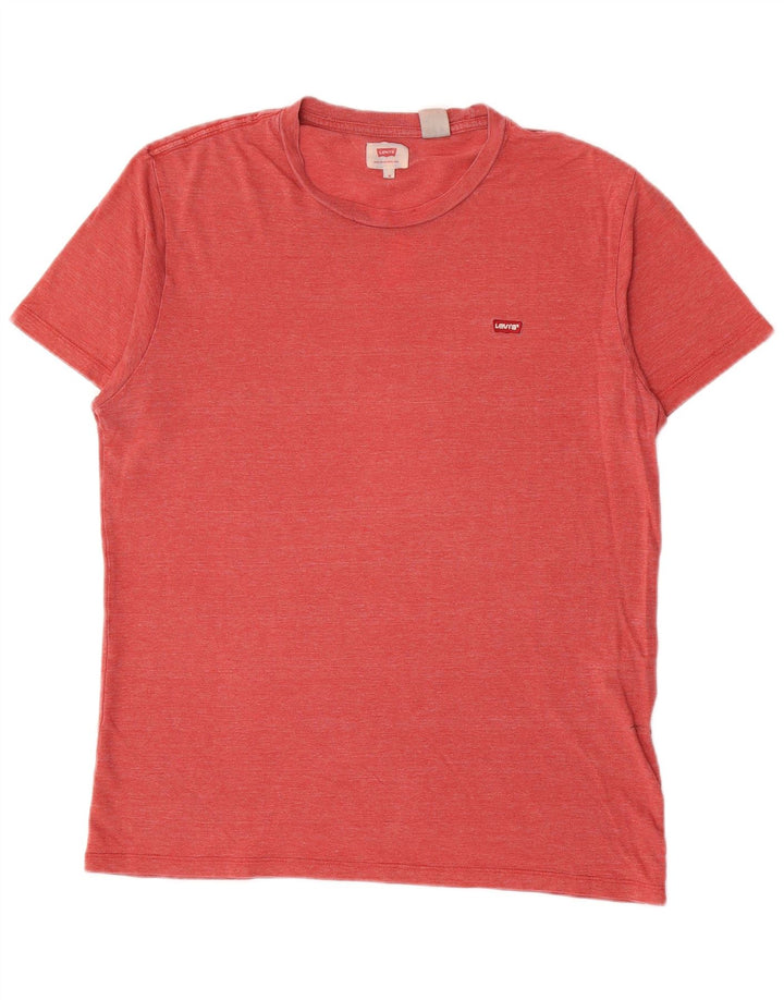 T-shirt da uomo Levi's Top in cotone mélange rosso medio