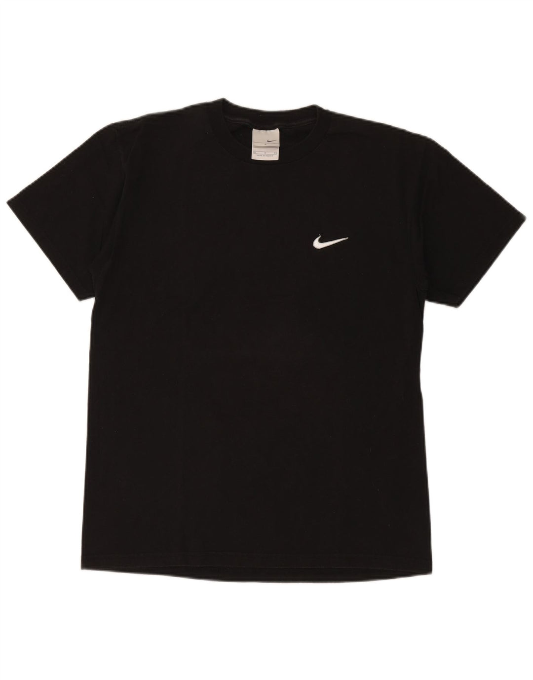 T-shirt grafica da uomo NIKE Top in cotone nero medio