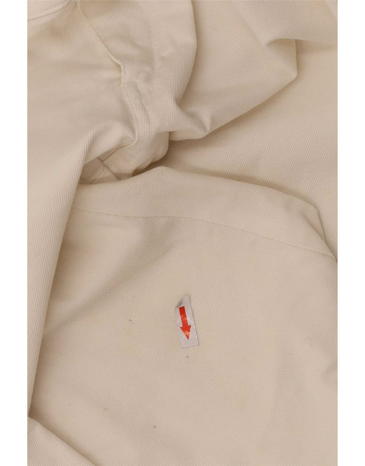Pantaloni Casual Bootcut Donna Trussardi W27 L30 Cotone Bianco