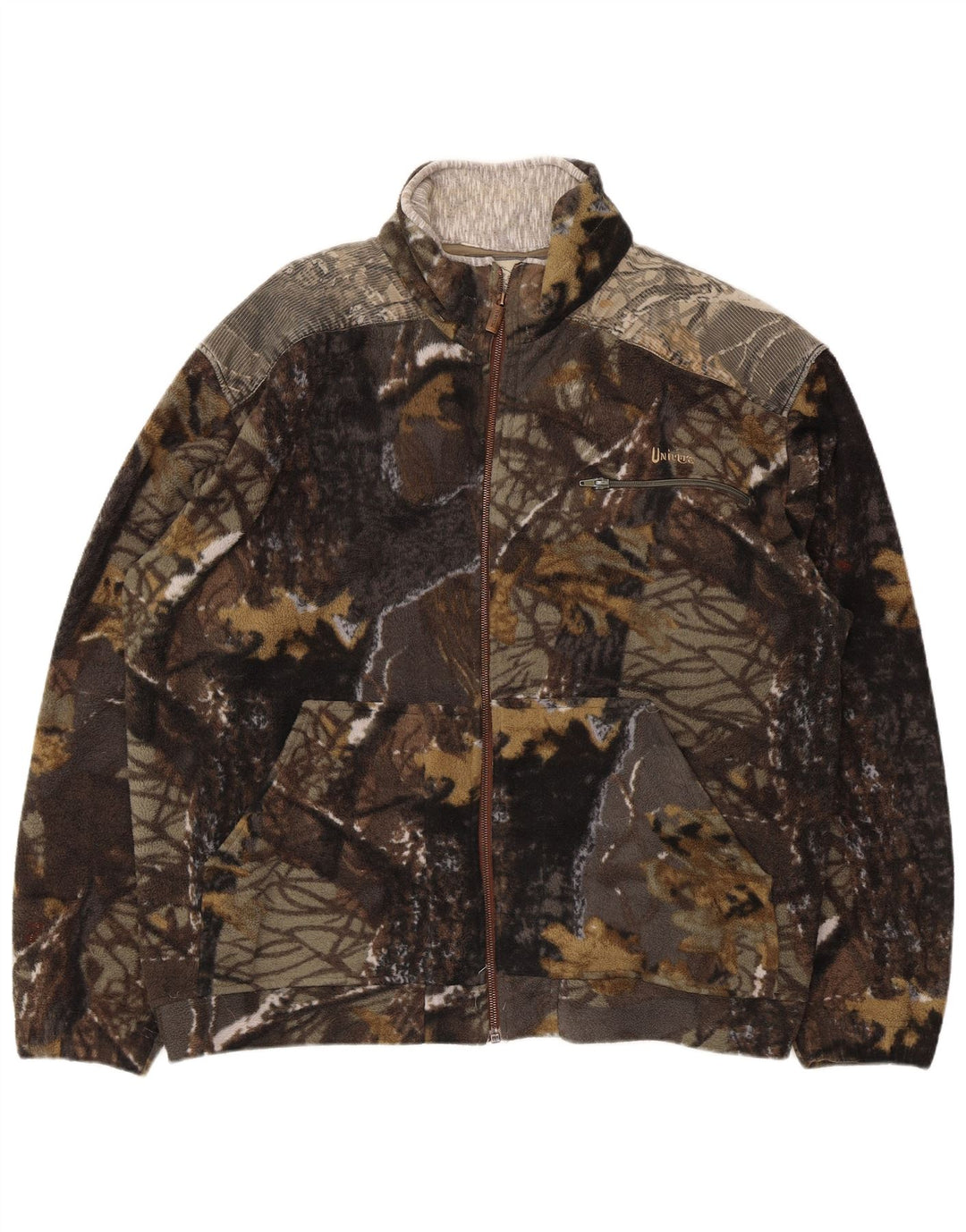 Giacca in pile da uomo Univers UK 42 XL Poliestere mimetico multicolore
