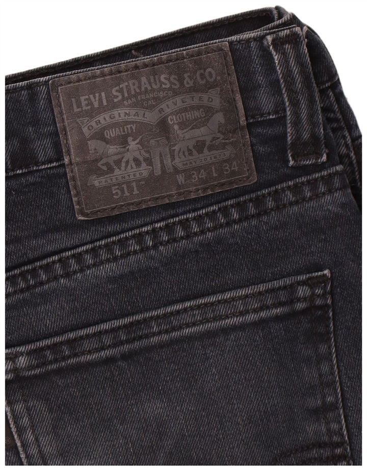 Jeans Levi's Uomo 511 Slim W34 L34 Blu Navy
