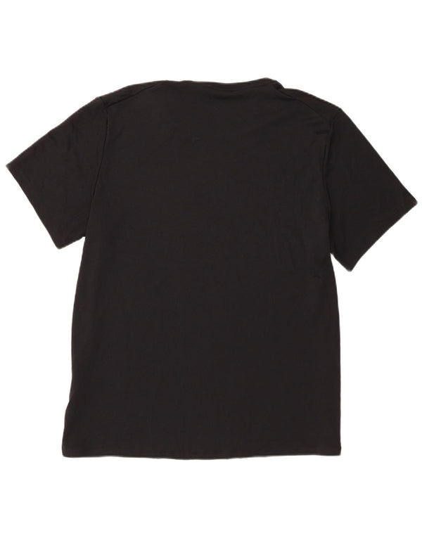 T-shirt Nike Dri Fit da uomo, grande, in poliestere nero