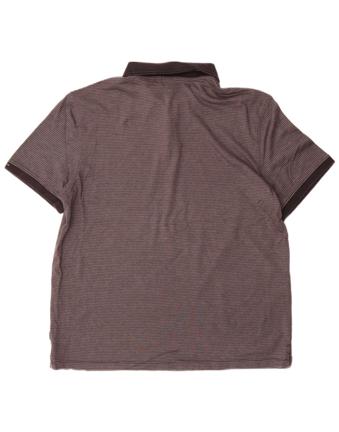 CALVIN KLEIN Polo da uomo grande in cotone gessato grigio