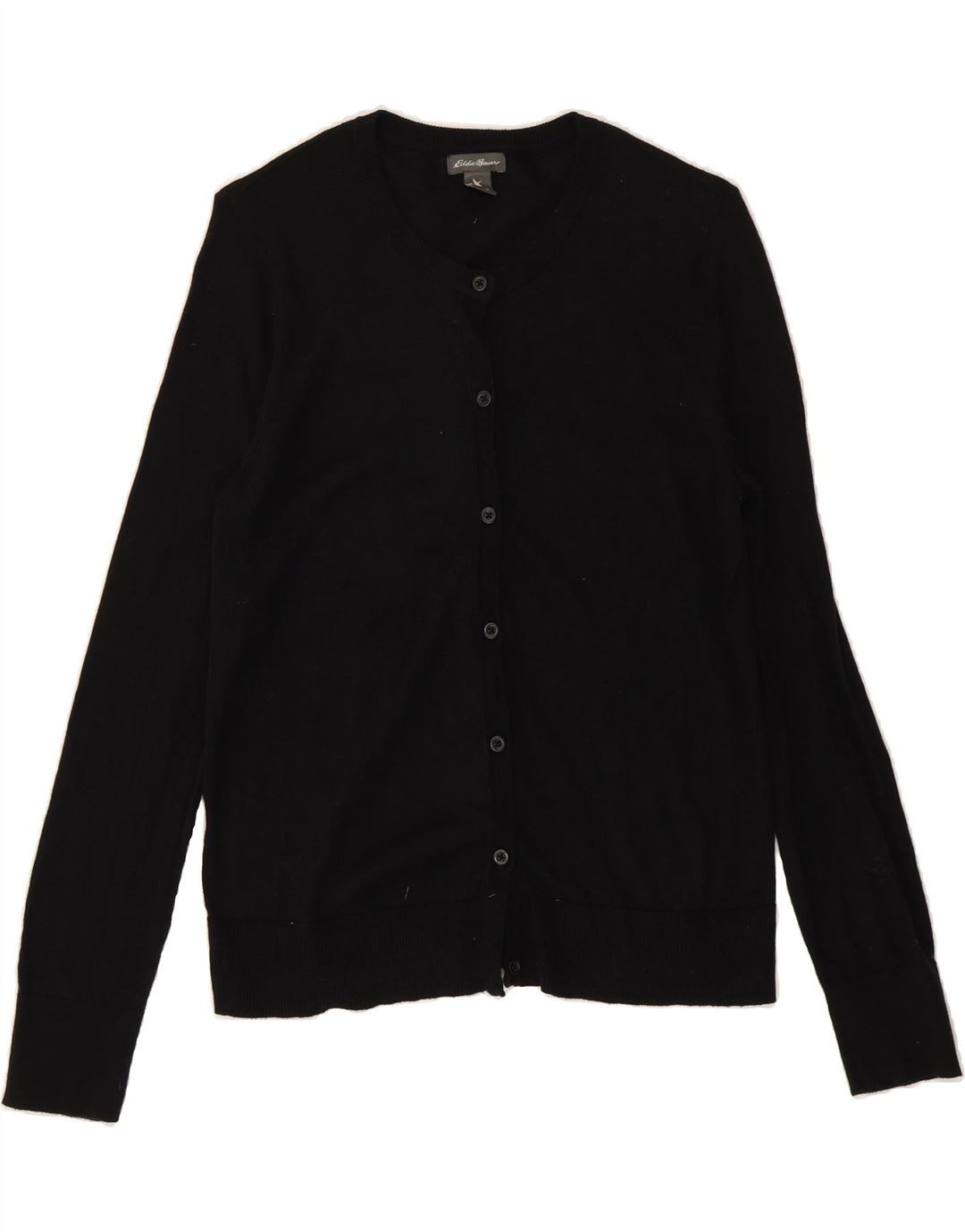 EDDIE BAUER Womens Cardigan Sweater UK 12 Medium Black Vintage Eddie Bauer and Second-Hand Eddie Bauer from Messina Hembry 