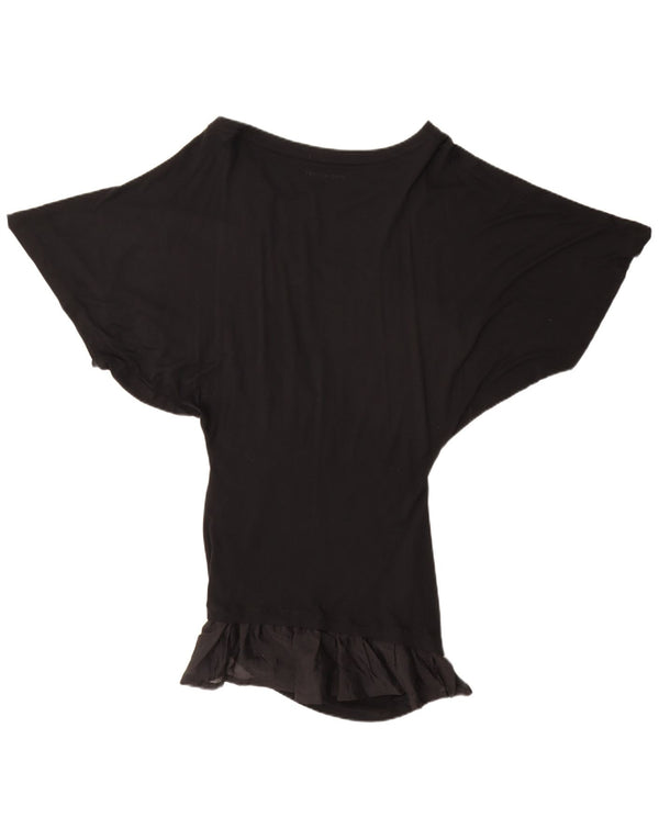 Abito tunica a pipistrello da donna Versace IT 48 XL viscosa nera