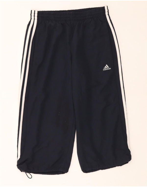 Pantaloni da tuta ADIDAS Climalite Capri da donna UK 6 XS Blu navy