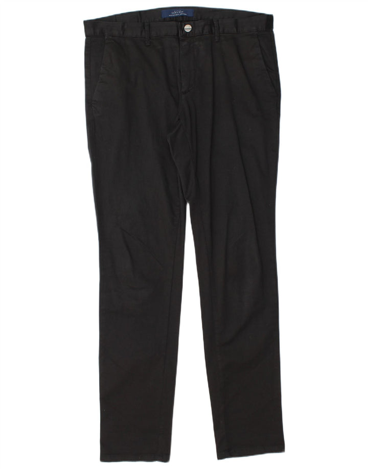 Pantaloni chino slim da uomo Zara EU 42 Large W32 L32 neri
