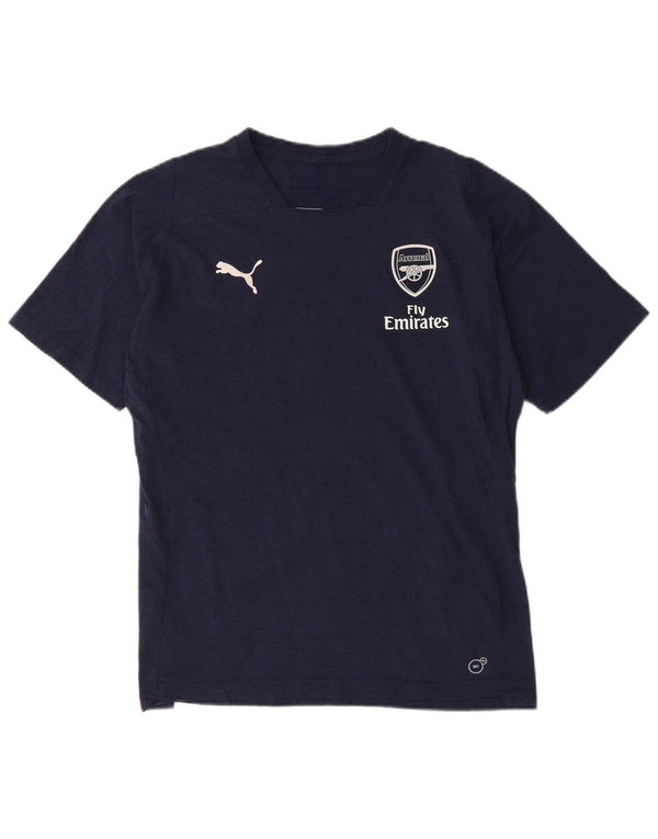 Puma T-shirt grafica da uomo Arsenal Top Large in poliestere blu navy