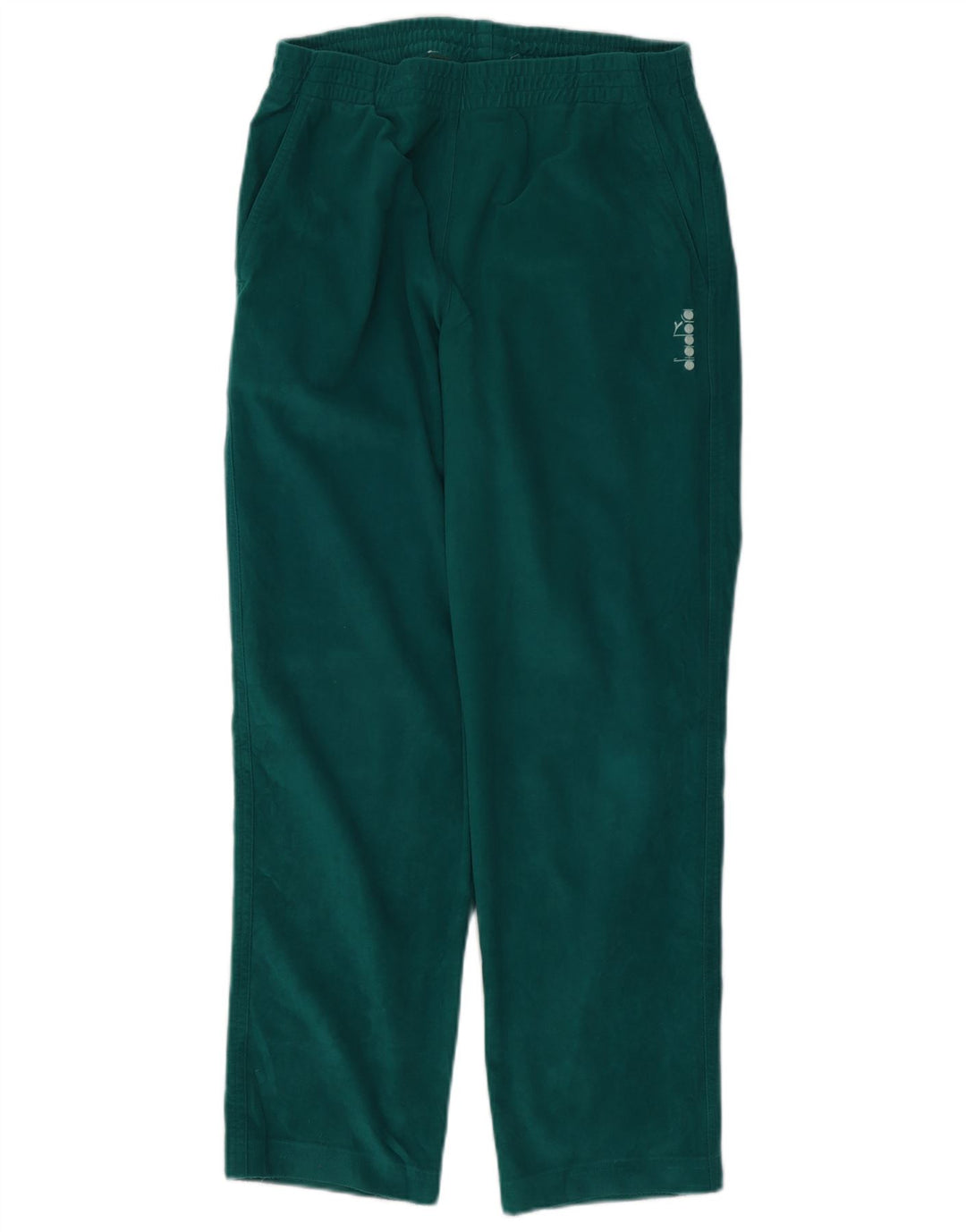 Pantaloni da tuta in velluto da uomo Diadora UK 38 Poliestere verde medio