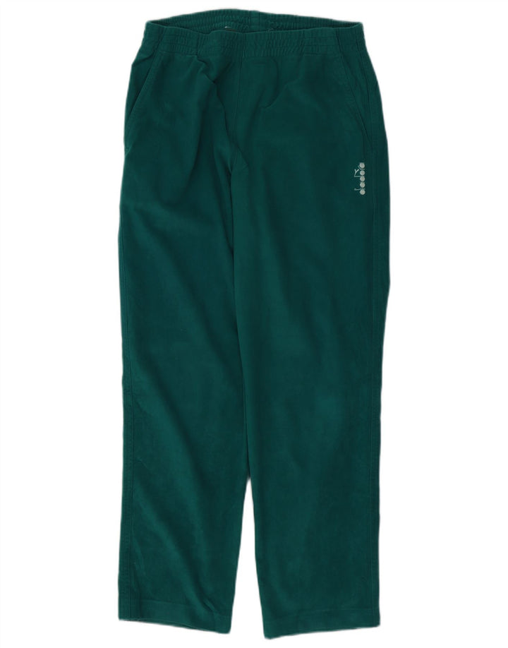 Pantaloni da tuta in velluto da uomo Diadora UK 38 Poliestere verde medio