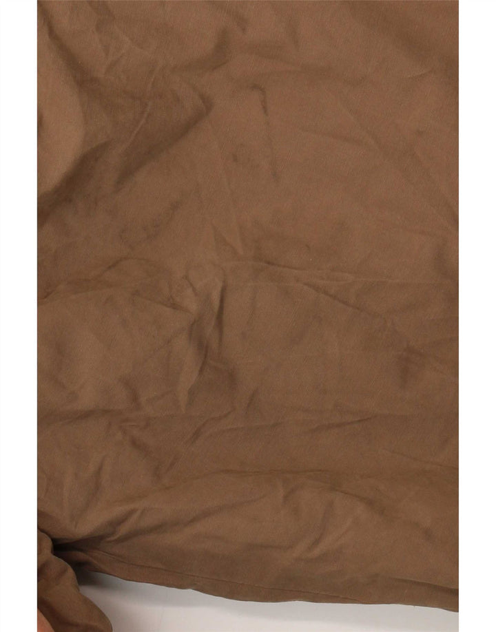Giubbotto bomber corto da donna Zara UK 16 grande cotone marrone