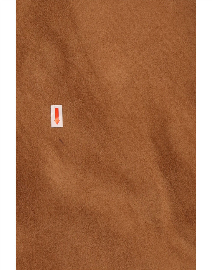 EMPORIO E.G.A Giubbotto bomber in pelle scamosciata da uomo UK 42 XL Beige