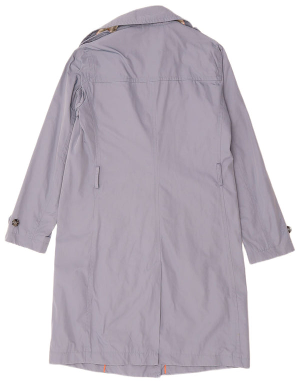 Trench oversize da donna Benetton UK 10 piccolo poliestere blu