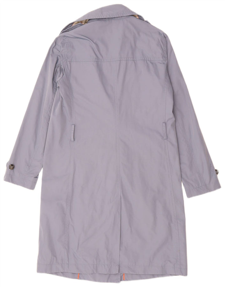 Trench oversize da donna Benetton UK 10 piccolo poliestere blu