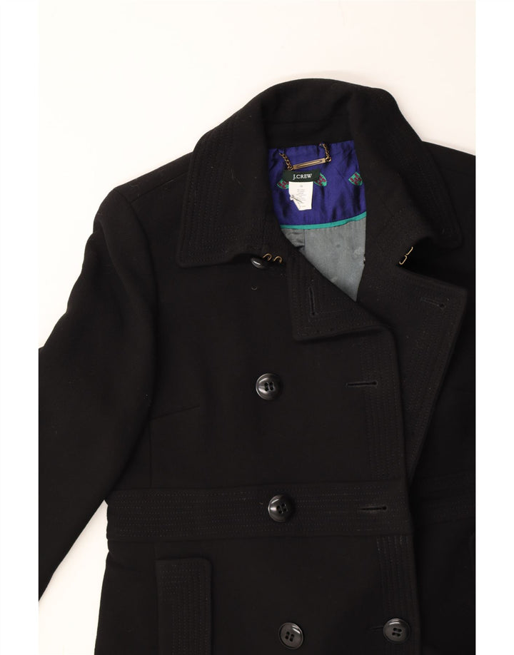 J. CREW Womens Overcoat US 10 Large Black Wool Vintage J. Crew and Second-Hand J. Crew from Messina Hembry 
