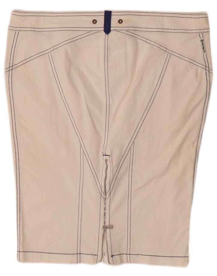 Gonna a tubino da donna Armani UK 16 grande W32 bianco sporco
