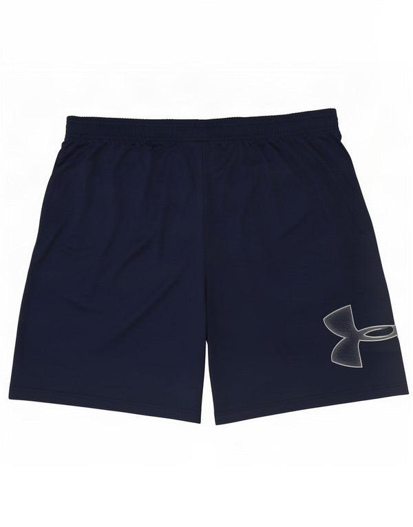 Pantaloncini sportivi Under Armour da uomo vestibilità ampia 2XL poliestere blu navy