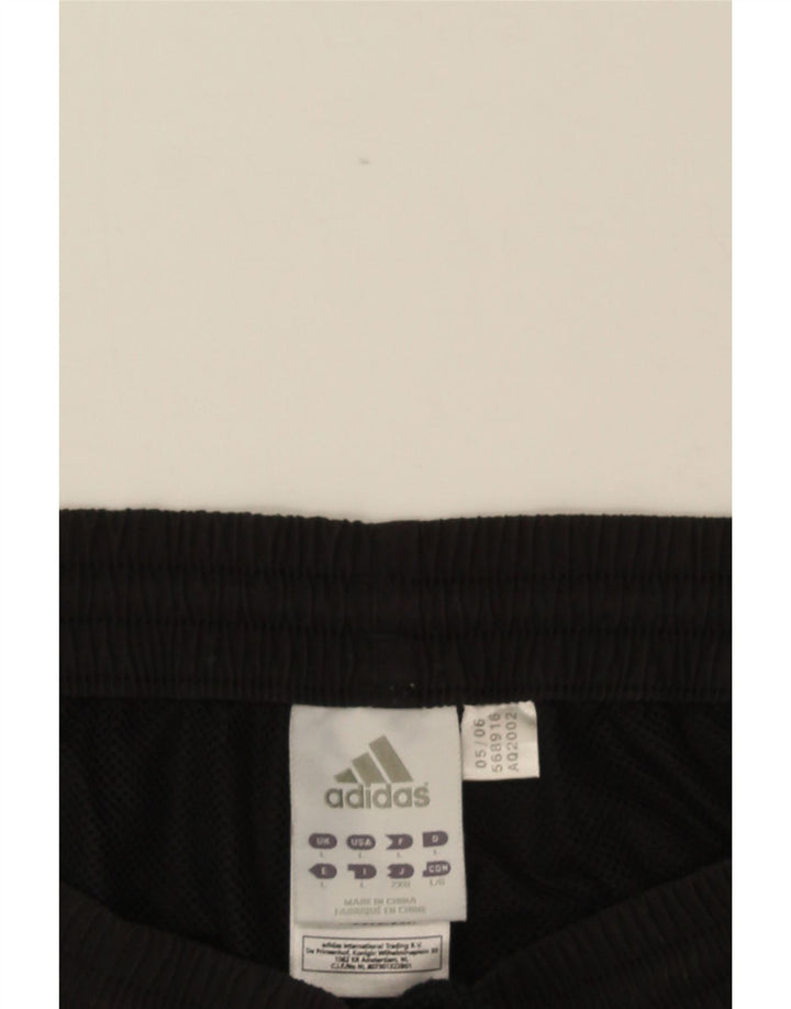 Pantaloncini sportivi da uomo Adidas grandi neri in poliestere