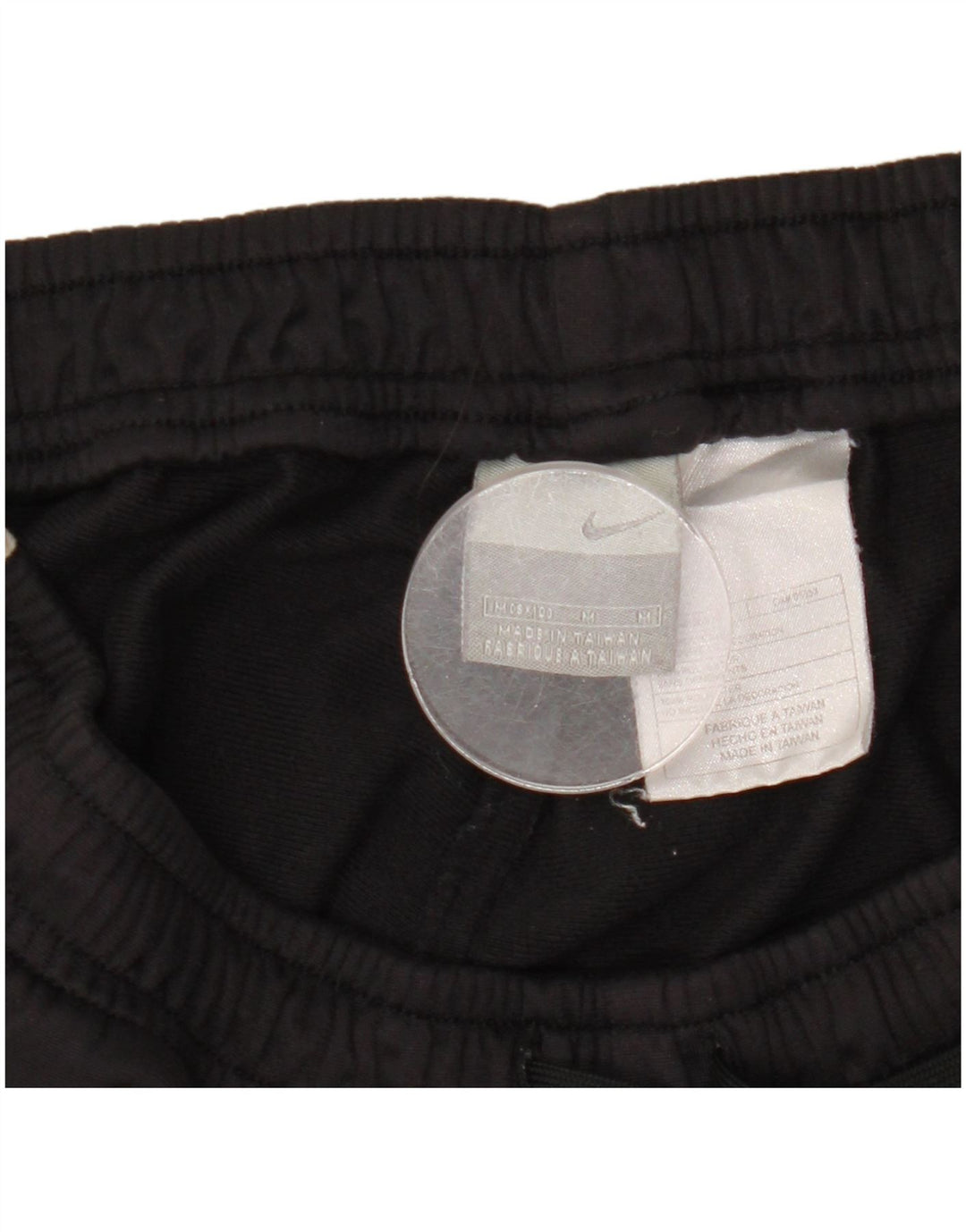 Pantaloni da tuta Nike da uomo in poliestere color block medio nero