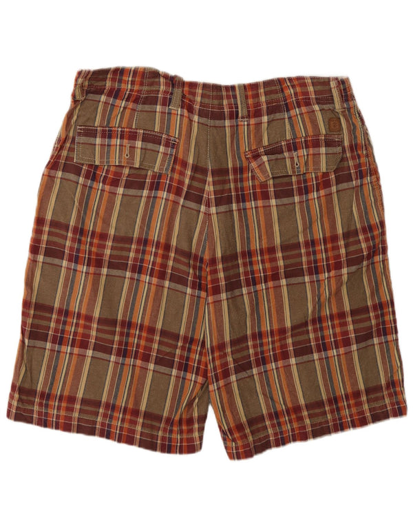 Izod Mens Chino Shorts Large W34 Multicoloured Plaid