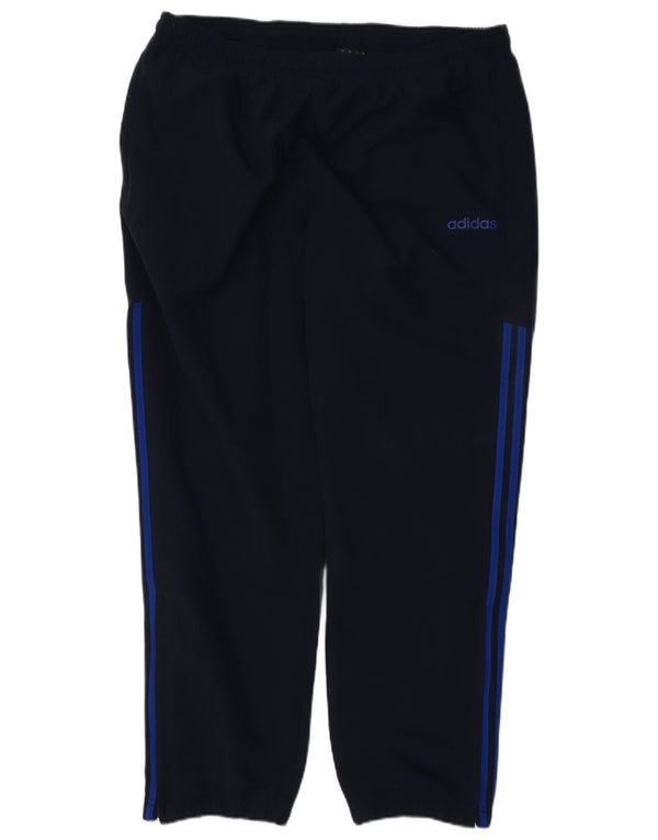 Pantaloni da tuta da uomo Adidas XL poliestere blu navy