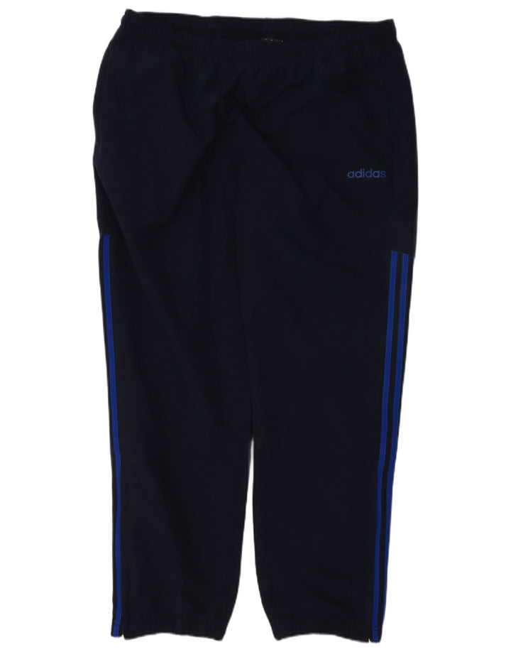 Pantaloni da tuta da uomo Adidas XL poliestere blu navy