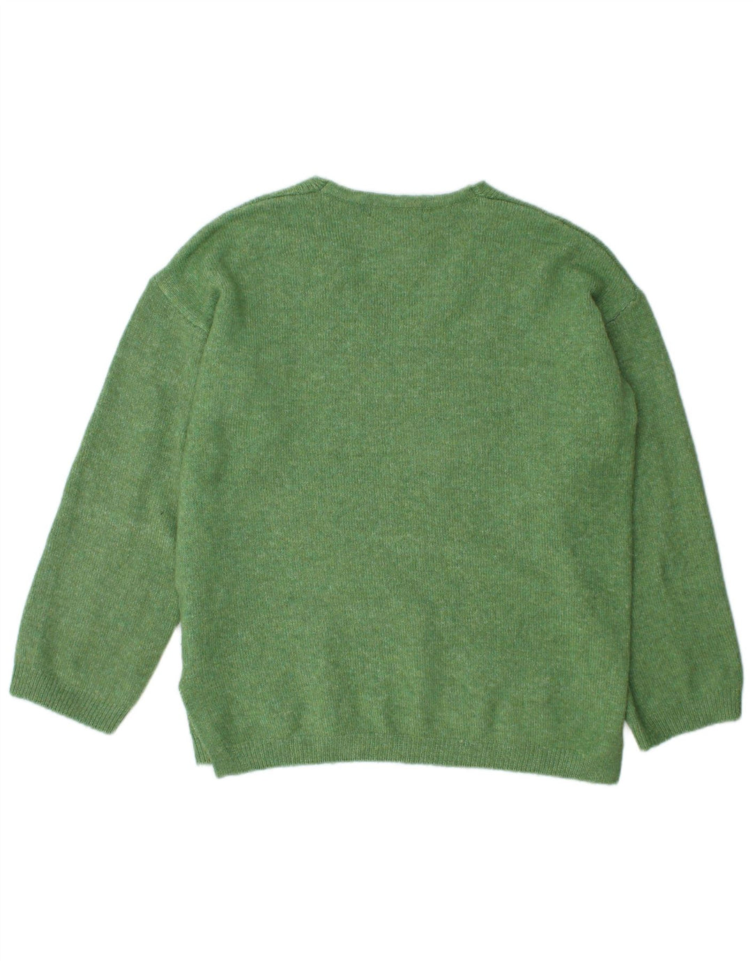 Maglione oversize con scollo a V da donna Marks & Spencer UK 14 Verde medio