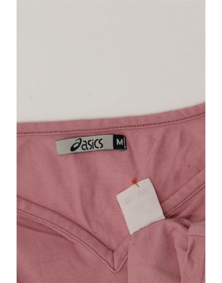Top Asics Donna Manica 3/4 UK 12 Cotone Rosa Medio