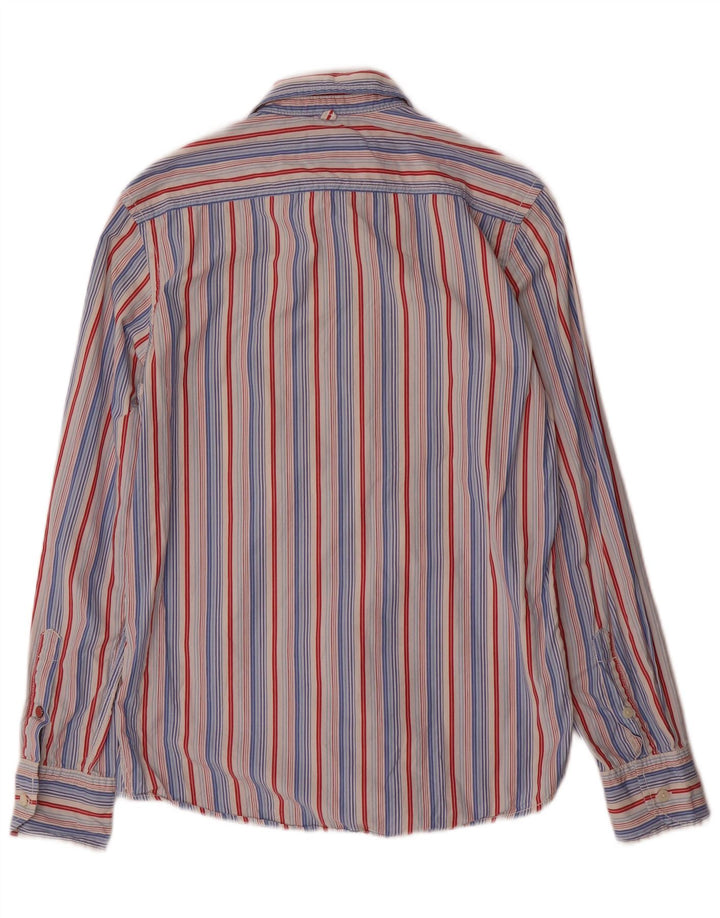 Camicia da uomo Tommy Hilfiger piccola in cotone a righe multicolori