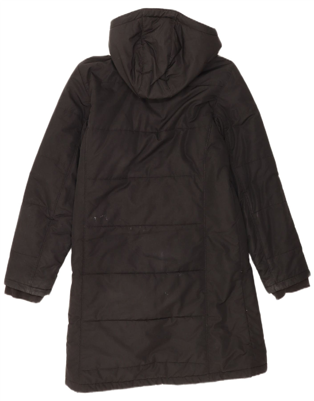 Cappotto imbottito con cappuccio da donna Jack Wolfskin UK 12/14 poliestere nero medio