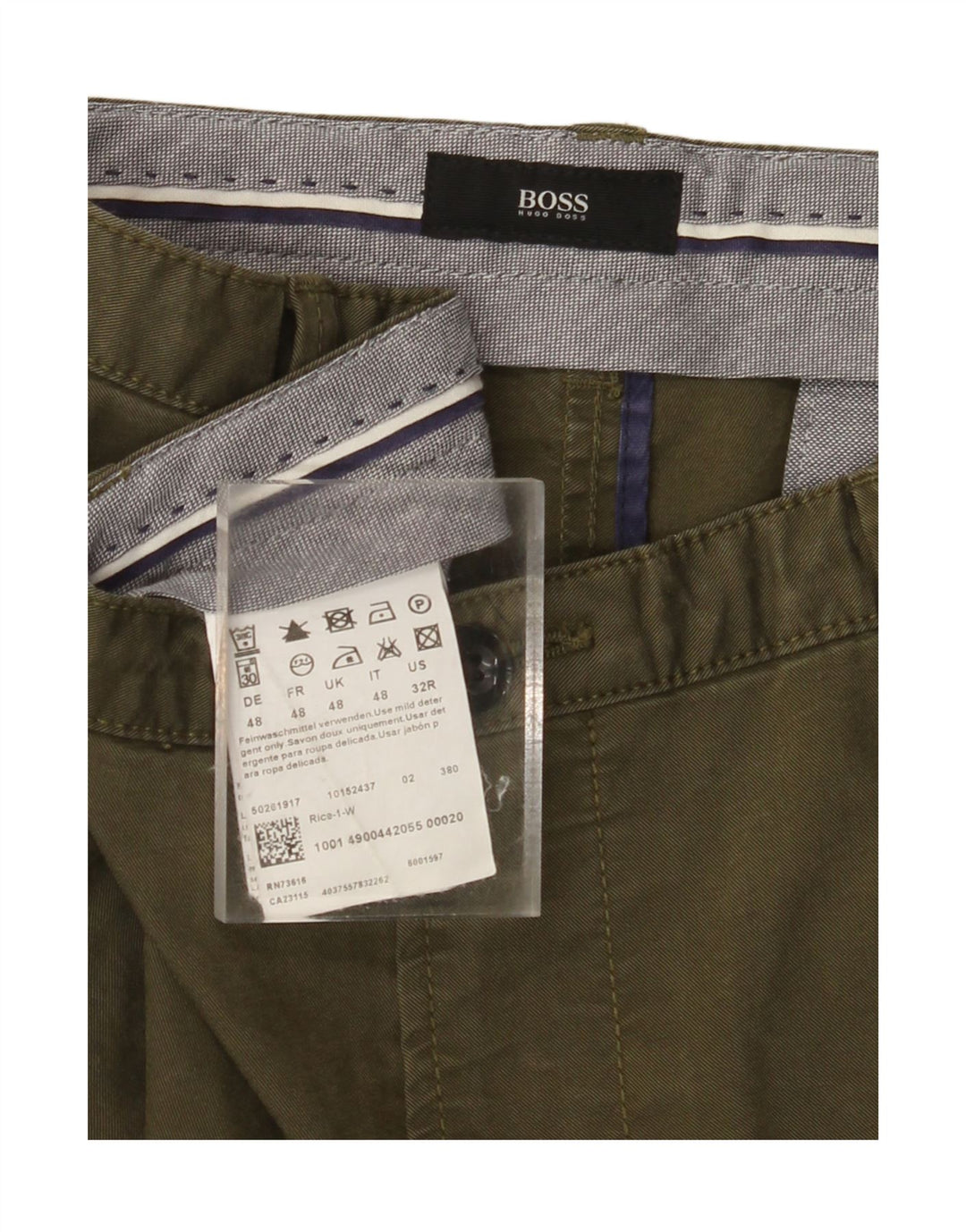 Pantaloni chino dritti da uomo IT 48 medio W32 L29