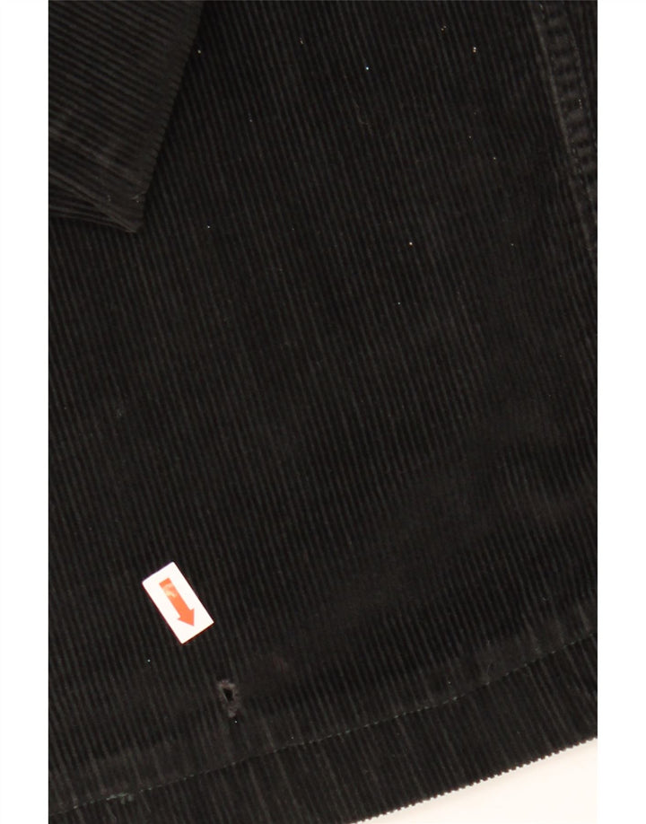 CONTE OF FLORENCE Pantaloni cropped da uomo in velluto a coste IT 50 Large W34 L25 Nero