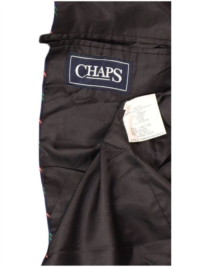 Giacca blazer a 2 bottoni Chaps Boys 15-16 anni in poliestere nero