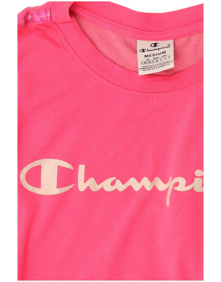 T-shirt grafica da donna Champion Top UK 14 rosa medio